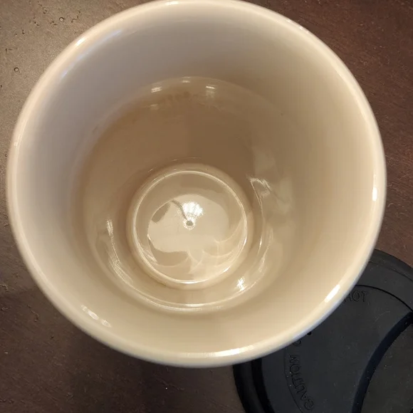 Authentic Disney Mickey Mouse Ceramic Coffee Cup w/ Silicone Lid & Sleeve RARE - Picture 7 of 8